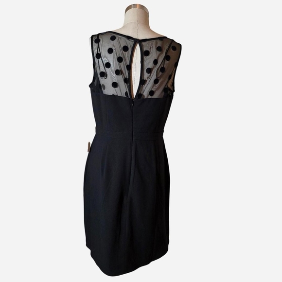 *NWT* LC Lauren Conrad Black Sheath Mini Dress Crew Neck Sleeveless. Sz 12 - Picture 3 of 7